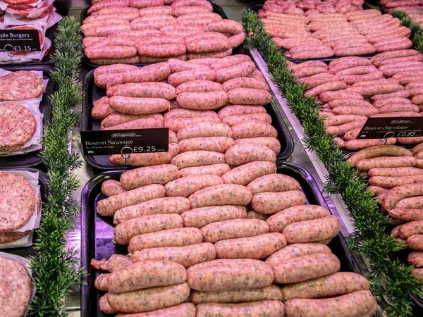 Mountain's Boston Sausages - Lincolnshire Sausages 6 X 6 Pack (2.7KG